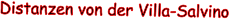 Distanzen von der Villa-Salvino